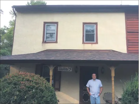  ?? EVAN BRANDT — MEDIANEWS GROUP ?? Steve and Pam Hacker’s 19th century home is located on Brown Drive.