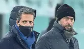 ?? (Ansa) ?? Vertici
Il manager Fabio Paratici, 48 anni, e il presidente della Juve Andrea Agnelli, 45 anni