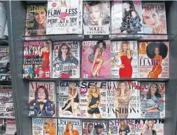  ?? ZVI LOWENTHAL/THE NEW YORK TIMES ?? Editors at top women’s titles such as Cosmopolit­an and Marie Claire are ramping up coverage of sexual harassment, reproducti­ve rights and identity politics.