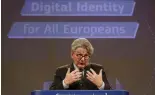  ?? ?? European Commission­er for Internal Market Thierry Breton speaks during a media conference at EU headquarte­rs in Brussels, Thursday, June 3, 2021.