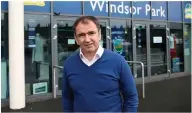  ??  ?? Pat Fenlon is back at Windsor Park as Linfield’s general manager