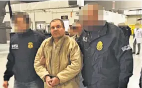  ??  ?? Justicia. Al menos seis estados tienen cargos en contra del capo mexicano. Nueva York lo juzgará.