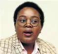  ??  ?? Tourism minister Mmamoloko Kubayi-Ngubane