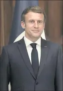  ?? ANDREW MEDICHINI — THE ASSOCIATED PRESS ?? French President Emmanuel Macron