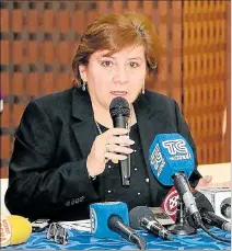  ?? CORTESÍA ?? Declaració­n. La superinten­denta, Ruth Arregui, habló ayer en Guayaquil.