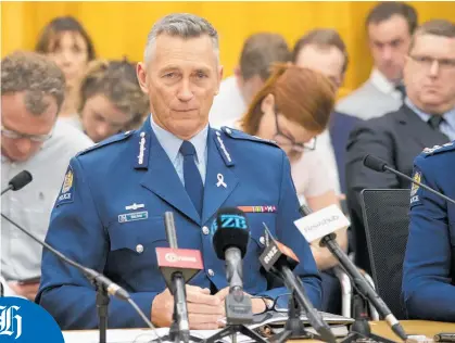  ?? Photo / Mark Mitchell ?? Mike Bush fronts the justice select committee at Parliament yesterday and repeatedly refuses to answer questions about Wally Haumaha (below left).