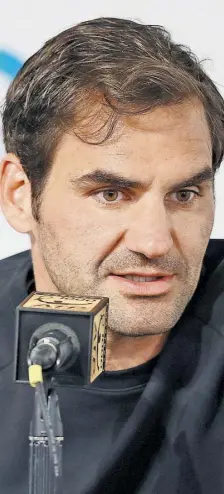  ?? / AFP/Matthew Stockman ?? EL SUIZO, Roger Federer manifestó que no es grandioso alejarse de Cato Vizcaíno, pero los jugadores no son los que toman las decisiones.