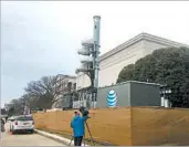  ?? BRIAN FUNG/THE WASHINGTON POST ?? A temporary cell site in Washington is part of an effort to handle record-breaking inaugurati­on-related data usage.