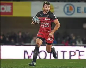  ??  ?? Avec Toulon, Vincent Clerc n’a joué que trois matchs à cause des blessures.