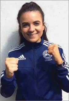  ??  ?? Enniskerry Boxing Club coach Eve Carr.