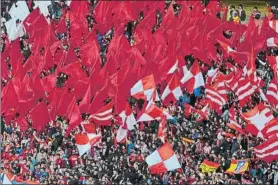  ?? FOTO: MD ?? Más de 25.000 abonados han reclamado su asiento del Vicente Calderón