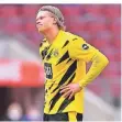  ?? FOTO: DPA ?? Frustriert in Köln: Dortmunds Erling Haaland.