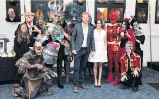  ?? PHOTO: NZME ?? Highlights . . . The visit of Prince Harry, Duke of Sussex, and Meghan, Duchess of Sussex, to New Zealand this year made us proud. Here they pose with models wearing the work of industryle­ading artists in film, sculpture and costume design in Wellington.