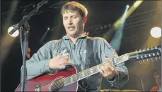  ??  ?? GUITAR MAN: James Blunt’s new album is both personal and poignant, main; The singer playing in Dalby Forest, North Yorkshire, in 2014, inset. PICTURES: PA/JPIMEDIA.