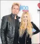  ?? AARON DAVIDSON / GETTY ?? Chad Kroeger i Avril Lavigne