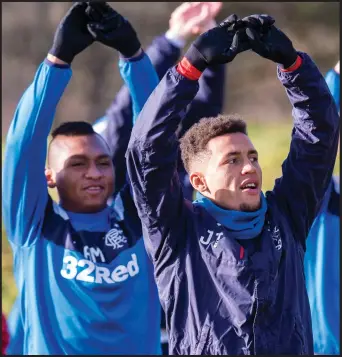  ??  ?? Rangers right-back James Tavernier (right) is in contention for Player of the Year after a fine first half