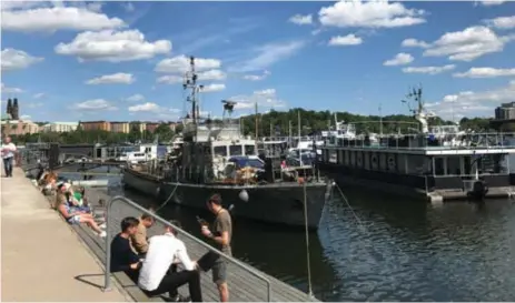  ?? FOTO: ELINA LUNDBERG ?? Miljöförva­ltningen vill få svar på hur avloppet hanterats av marinan vid Marievik.