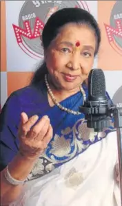  ?? PHOTO: PRAMOD THAKUR/HT ?? Singer Asha Bhosle