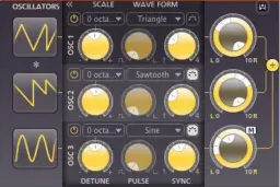  ??  ?? LFOs, envelopes and effects chains can supersize your FX patches