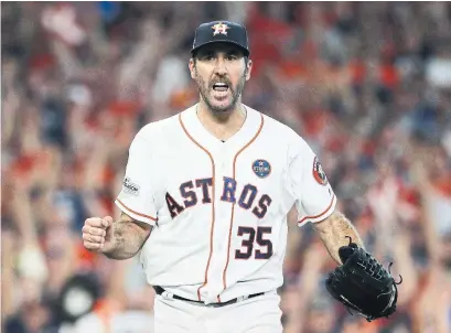  ?? ELSA/GETTY IMAGES ?? The addition of Justin Verlander put the Houston Astros over the top last year. Then they went out and got Gerritt Cole this winter.