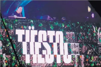  ??  ?? DJ Tiesto is teaming up with fellow DJS for a fundraisin­g concert Tuesday night at Omnia.