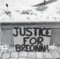  ?? BRAD HORRIGAN/HARTFORD COURANT ?? People around the country rallied last week in response to the announceme­nt that no Louisville police officer will be charged in the killing of Breonna Taylor.