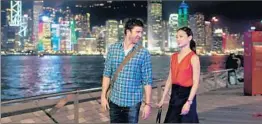  ??  ?? “IT’S ALREADY TOMORROW in Hong Kong” stars Bryan Greenberg as an American expat and Jamie Chung as a Chinese American visiting Hong Kong.