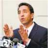  ?? GARY REYES/STAFF ?? Santa Clara County District Attorney Jeff Rosen speaks at a news conference to announce new legislatio­n on rape penalties.