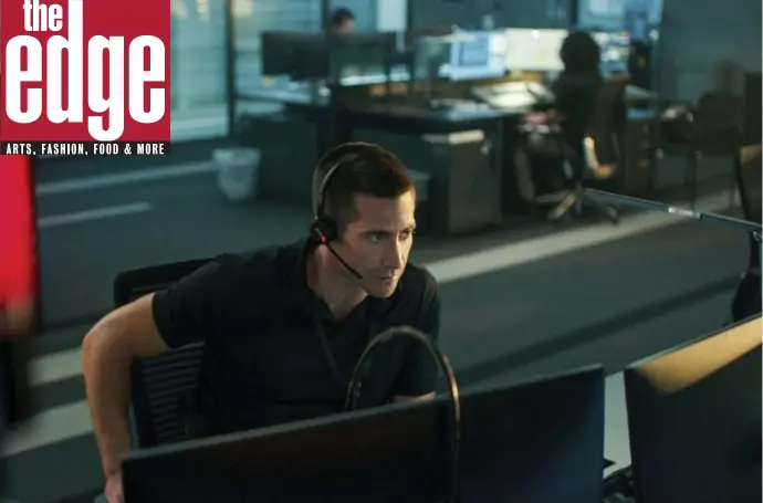 ?? ?? EMERGENCY LINE: Police dispatcher Joe Woods (Jake Gyllenhaal) tries to save a woman who says she is being kidnapped in ‘The Guilty.’