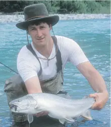  ??  ?? Lodge owner and fishing guide Dan Gerak says this year’s sockeye salmon run on the upper Pitt River is the biggest he’s seen in 10 years and he doesn’t understand why the province has shut down the sport fishery.
