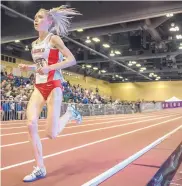  ?? ROBERTO E. ROSALES/JOURNAL ?? Lobo Alice Wright, who won the MWC indoor 5,000-meter title in February, is trying to qualify for the NCAA outdoor event in the 10,000 at this week’s West Prelim event in Austin, Texas.