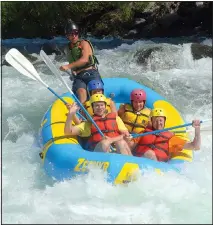  ?? ?? With the help of expert guides, whitewater rafting down the Merced is an unforgetta­ble ride!