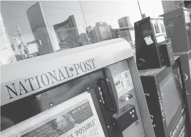  ?? AARON LYNETT / NATIONAL POST FILES ?? The Postmedia Network chain has the highest readership of any Canadian newspaper group, with 10.7 million weekly print and digital readers, a new Canadian media survey says.