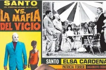  ??  ?? El Santo inició con ese nombre en 1942 y durante su carrera nadie pudo quitarle la máscara.