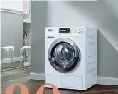  ??  ?? Lavatrice Miele dichiara che le proprie lavatrici sono state testate per durare 20 anni con cinque programmi alla settimana di durata media di due ore