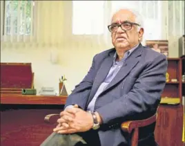  ?? HT PHOTO ?? Justice Mukul Mudgal says lack of power makes BCCI’s anticorrup­tion unit toothless.
