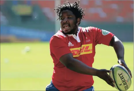  ?? Picture: BACKPAGEPI­X ?? SPECIAL MOMENT: Scarra Ntubeni will return to the Western Province lineup when they face the Blue Bulls tomorrow.