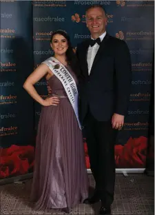  ??  ?? Louth Rose Aoife Heffron with host Daithi O Se.