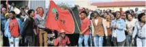  ?? Picture: ENATHI SITONGA ?? ON THE MARCH: EFF Student Command members protest at Ikhala TVET College claiming that management and the SRC are not addressing grievances