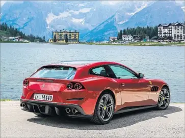  ?? Lorenzo Marcinno Ferrari ?? EVEN WHEN pushed to handle tight turns at higher speeds, the Ferrari GTC4 Lusso still feels like a touring coupe while acting like a track car. Driving modes are Comfort, Sport and Wet. There is also a launch control.
