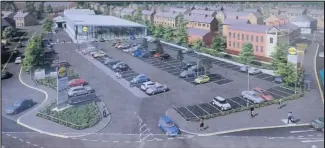  ??  ?? An artist’s impression of the new Lidl store