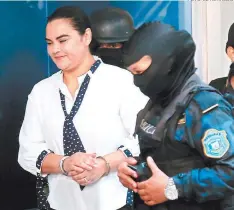  ?? FOTO: EL HERALDO ?? La ex primera dama es acusada de los delitos de apropiació­n indebida y fraude en perjuicio de las arcas del Estado de Honduras.