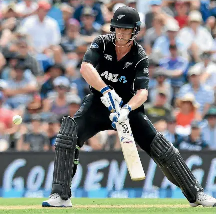  ?? PHOTO: GETTY IMAGES ?? James Neesham hit a vital 71 not out from 57 balls in the Black Caps’ win over South Africa in Christchur­ch.