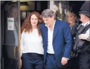  ?? JOHN PHILLIPS/GETTY IMAGES ?? Rebekah Brooks leaves the Old Bailey in London on Tuesday after being cleared of all charges in the News of theWorld phone hacking case.