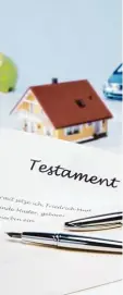  ?? Foto: Eisenhans, Fotolia.com ?? Ist ein Testament aufgesetzt, sorgt das für Klarheit.