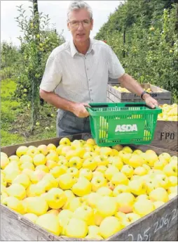  ??  ?? Ashford apple farmer Charles Highwood