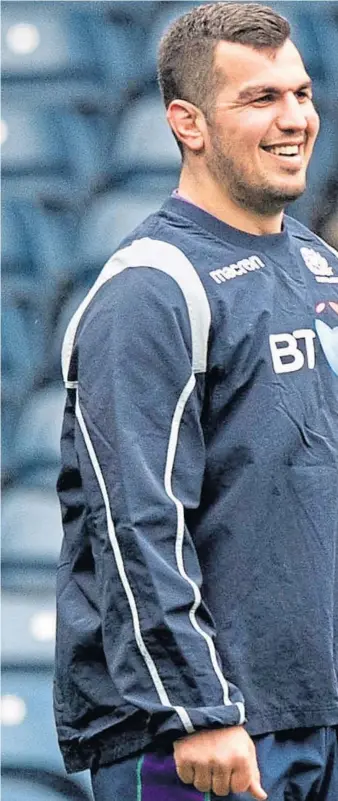  ??  ?? New captain Stuart Mcinally admits to a sense of frustratio­n in the Scotland camp following back-toback Six Nations defeats. SNS.