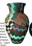  ??  ?? ● A $2,500 Missoni patchwork vase made out of fabric scraps