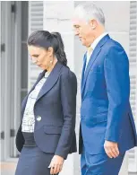  ?? Picture / AP ?? Prime Minister Jacinda Ardern, left, and Australian Prime Minister Malcolm Turnbull arrive for a ceremonial welcome at Admiralty House in Sydney.