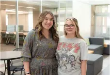  ?? Commercial) (Special to The ?? Jordan Self (left) and Mercedes McCool earn poetry contest awards.